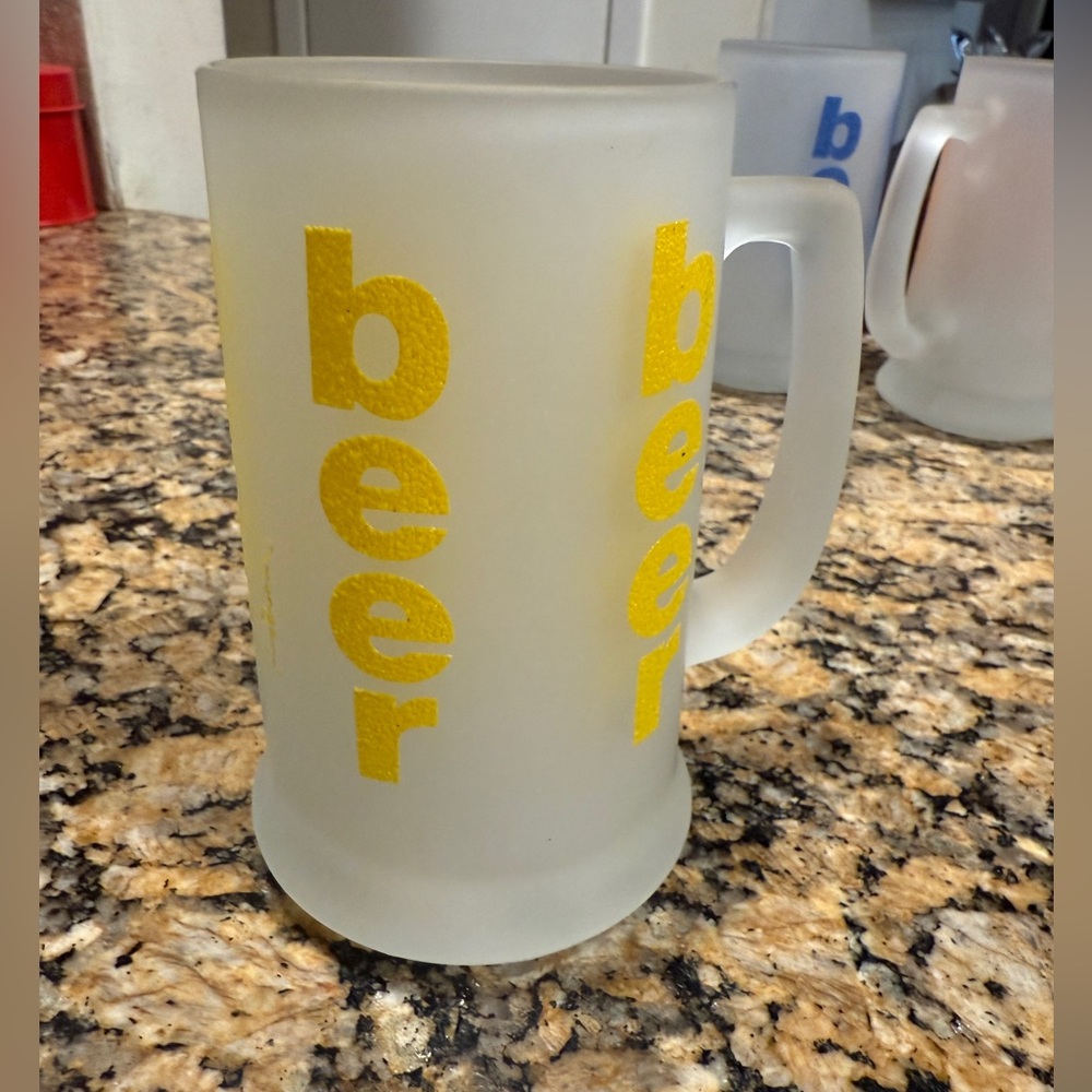 VINTAGE 70s Morgan Frosted Beer Stein